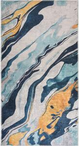 Жълто-син килим подходящ за пране 60x100 cm Colors of Joy – Vitaus