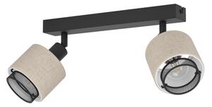 Eglo 43657 - Аплик ROSLEY 2xE14/40W/230V черен/бежов