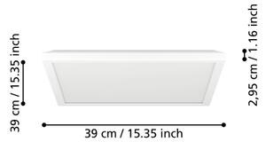 Eglo 901451-LED Плафон за баня ROVITO 17,6W/230V 39x39 см IP44 бял