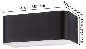 Eglo 901017 - LED аплик SANIA LED/10W/230V 3000K черен