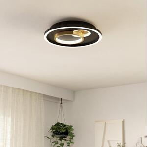 Eglo 901244 - LED таванно осветително тяло TIRIOLO LED/14W/230V+LED/8,5W черно/златно