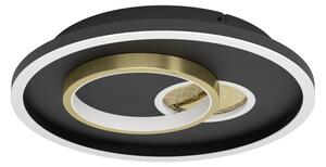 Eglo 901244 - LED таванно осветително тяло TIRIOLO LED/14W/230V+LED/8,5W черно/златно