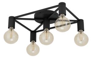 Eglo 43721 - Плафон SPEKE 5xE27/40W/230V черен