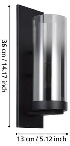 Eglo 44003 - Аплик TOOTHILL 1xE27/40W/230V черен