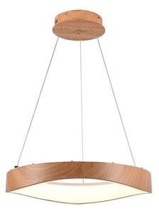 LED Пендел LED/25W/230V 3000K ø 50 см кафяв