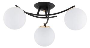 Полилей за повърхностен монтаж SAVI 3xE14/10W/230V черен/златист
