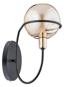 Аплик PETRA 1xE14/10W/230V черен/златист