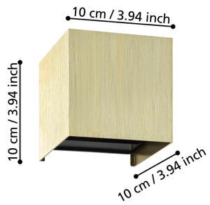 Eglo 901091 - LED аплик VALMONTONE 2xLED/1,5W/230V 3000K златист