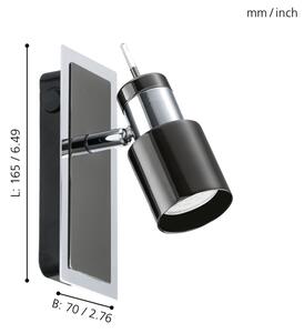 Eglo 30832 - LED Точково осветително тяло DAVIDA 1 1xGU10/5W/230V черен