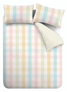 Двойно удължено спално бельо 230x220 cm Spring Check – Catherine Lansfield