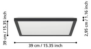 Eglo 901443-LED баня таванно осветление ROVITO 17,6W/230V 39x39cm IP44 черно