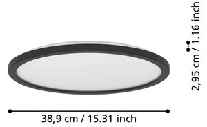Eglo 901439 - LED Лампа за баня ROVITO 18,5W/230V Ø 38,9 см IP44 черен