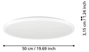 Eglo 901448 -LED Плафон за баня ROVITO 16,8W/230V Ø 50 см IP44 бял