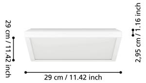 Eglo 901449 - LED баня ROVITO 13,4W/230V 29x29cm IP44 бяло