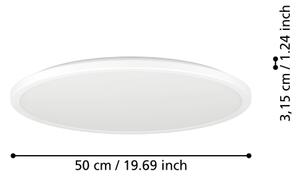 Eglo 901473-LED RGBW Димируем баня Осветление ROVITO-Z 16,8W/230V Ø 50 см IP44 бял
