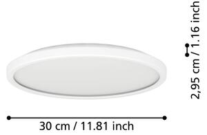 Eglo 901471-LED RGBW Димируема лампа за баня ROVITO-Z 13,9W/230V Ø 30 см IP44 бял
