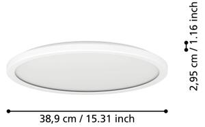 Eglo 901472 -LED RGBW Димируема лампа за баня ROVITO 18,5W/230V Ø 38,9 см IP44 бял
