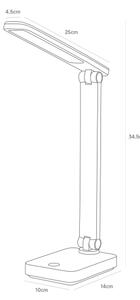 Zuma Line 1949-BK-LED LED настолна лампа 8W, 1200mAh, 3000/4500/6000K, черна