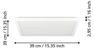Eglo 901475 -LED RGBW Димируем баня Осветление ROVITO-Z 17,6W/230V 39x39 см IP44 бял