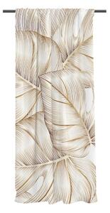 Завеса от памучен сатен в златист цвят 110x170 cm Golden Leaves – Butter Kings