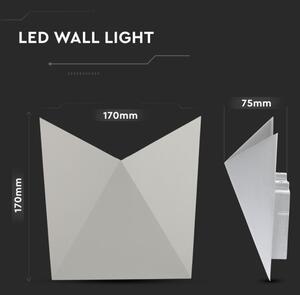 LED Екстериорен аплик LED/5W/230V 4000K IP65 сив