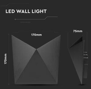 LED Екстериорен аплик LED/5W/230V 4000K IP65 черен