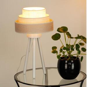 Brilagi - Настолна лампа ALASKA LUNETA 1xE27/15W/230V сив/кремав