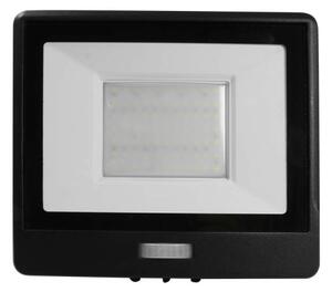 LED прожектор с датчик 50W 230V 6500K IP65 черен