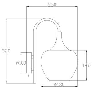 Globo 15548WK - Аплик MAXY 1xE27/40W/230V бял/антрацит