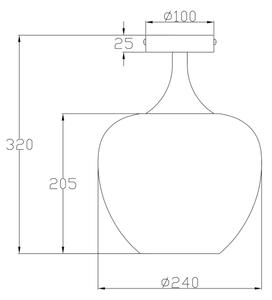 Globo 15548DK - Плафон MAXY 1xE27/40W/230V бял/антрацит