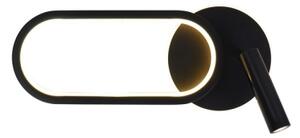 LED стенен аплик MONET LED/13W/230V + LED/2W 3000/4000/6000K черен