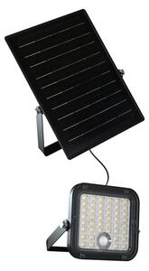 LED соларен прожектор с димер, сензор, 10W, 3.7V, 4000/6000K, IP65 + ДУ