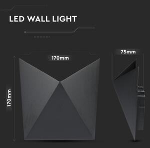 LED Екстериорен аплик LED/5W/230V 3000K IP65 черен