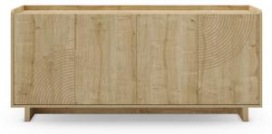Скрин от дъбов декор в естествен цвят 180x80x40 cm Daira – Marckeric