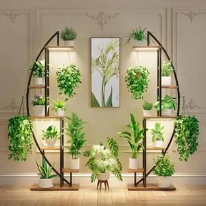 Moonflower™ Стойка за растения във формата на полумесец с осветление
