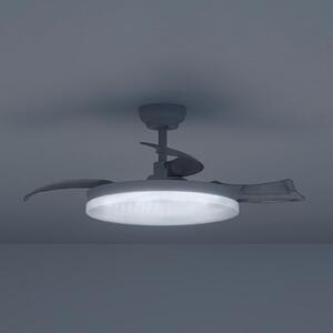 Philips LED тавански вентилатор Solr, бял, DC, безшумен, CCT, Затъмняване, Бял, Дневна/трапезария, Метал, Модерен