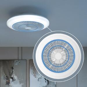 Philips LED тавански вентилатор Amigo на Philips, бял, 48 см, CCT, RGB, Затъмняване, Бял, Дневна/трапезария, Пластмаса, Модерен