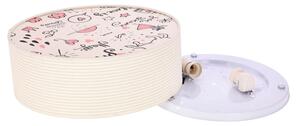 Детска плафониера KIDDY 2xE27/40W/230V бежов/розов