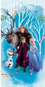 Синя памучна детска кърпа 70x140 cm Frozen "Blue" – Jerry Fabrics