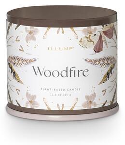 Ароматна свещ от соев восък с време на горене 50 часа Woodfire – ILLUME x Bloomingville