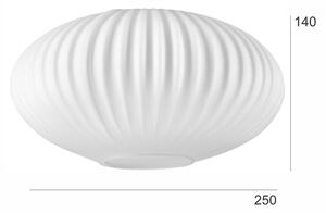Резервно стъкло за полилей HARMA E27 14x25 см бял