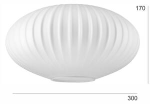 Резервно стъкло за полилей HARMA E27 17x30 см бял