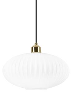 Пендел HARMA 1xE27/15W/230V Ø 30 см бял/златист