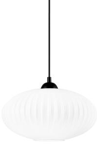 Пендел HARMA 1xE27/15W/230V Ø 30 см бял/черен