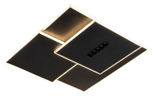 LED Димируем плафон LED/95W/230V 3000-6500K черен + дистанционно управление