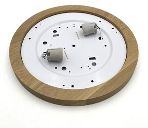 Brilagi - LED Плафон BELLADONNA 2xE27/15W/230V Ø 40 см кремав/дъб
