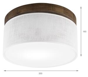 Brilagi - LED таванно осветително тяло BELLADONNA 1xE27/15W/230V, Ø30 см, бяло/д