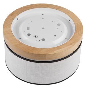 Brilagi - LED Плафон BELLADONNA 1xE27/15W/230V Ø 30 см бял/дъб