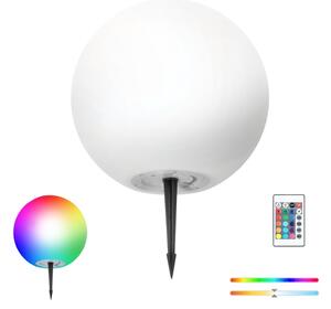 LED RGBW димируема соларна лампа LED/5W/3,7V 3000K IP54 Ø 30 см