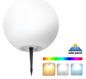LED RGBW димируема соларна лампа LED/5W/3,7V 3000K IP54 Ø 30 см